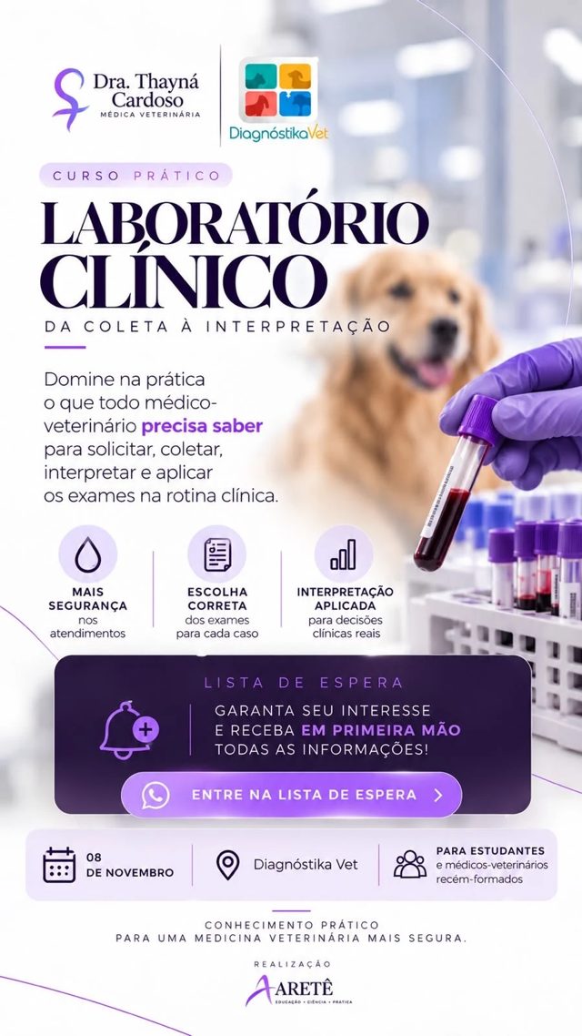 Arte do curso Laboratório Clínico: da coleta à interpretação
